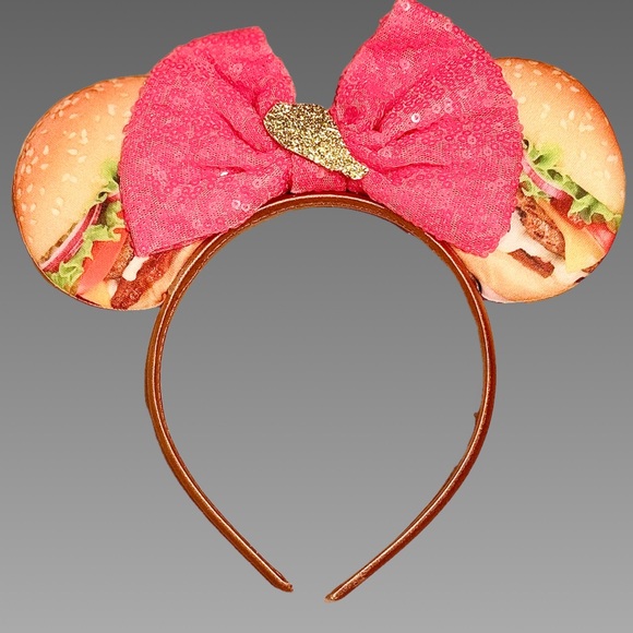 *NWT* Cheeseburger Mickey Mouse Ears - Picture 1 of 2